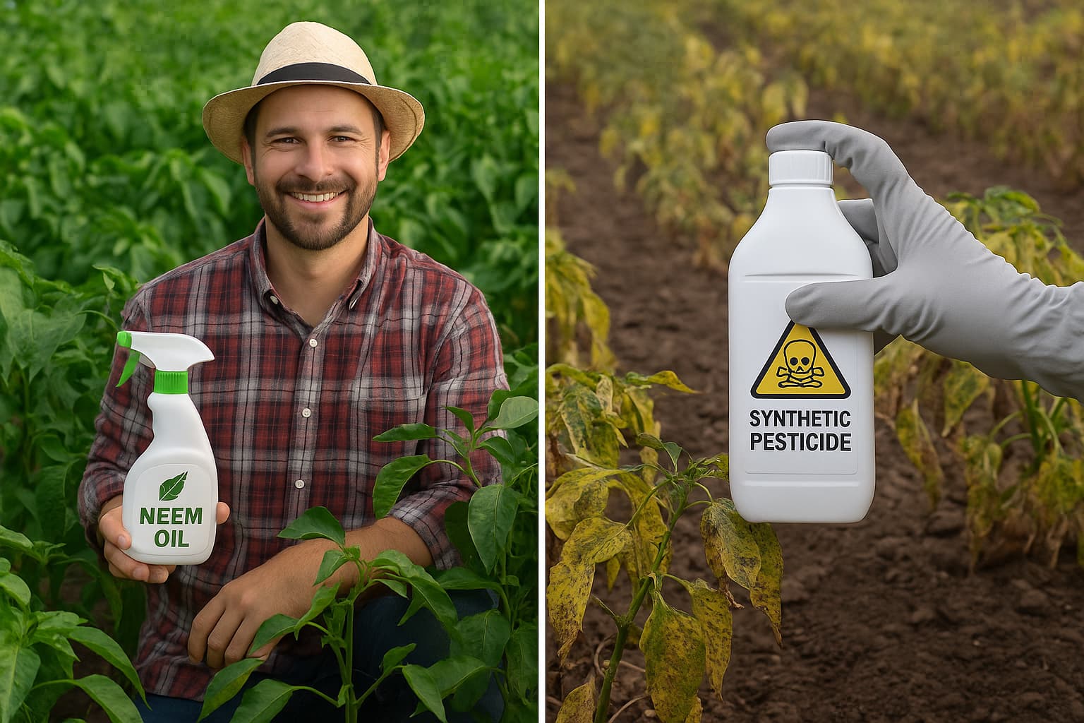 Neem Oil vs Synthetic Pesticides: A Comparative Study